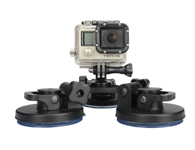 3 Head prísavný držiak pre GoPro