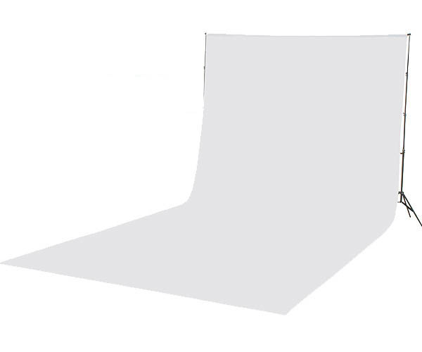 Fotografické textilné pozadie, zamat 1,8 × 2,8 m, farba biela ELEMENTRIX