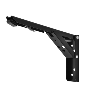 Sklopný držák police 240mm - černý [1pár]