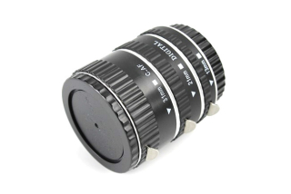 Makro medzikrúžkami pre Canon EOS s prenosom clony prevedení kov