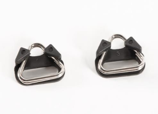 Triangl, Split Rings kovové+plast očka na popruh 2ks