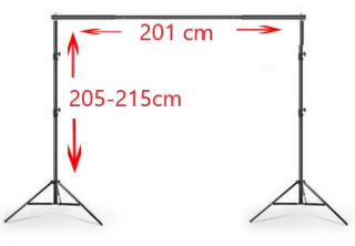 Konstrukce pro fotografické pozadí 215x201cm ELEMENTRIX
