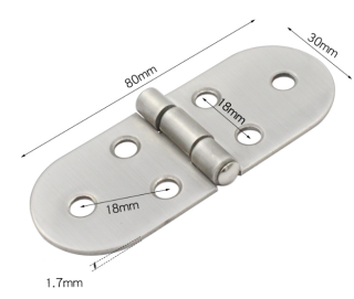 Nerezový závesný pánt 1 osa 80x30mm