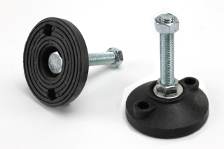 M16X80 100mm Stavěcí nohy plast pevná