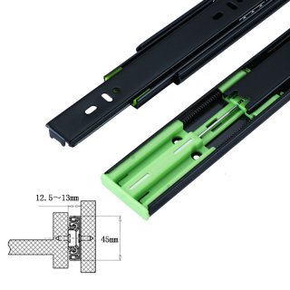 Šuplíkový pojazd 45x250mm guličkový výsuv s dotahom