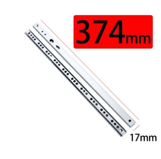 Šuplíkový pojazd 374mm výsuv do drážky 17mm