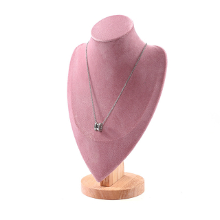 Stojanček, dekolt na šperky výška 28cm růžová