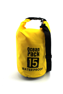 Ocean Pack, vodotesný vak 15L žltý