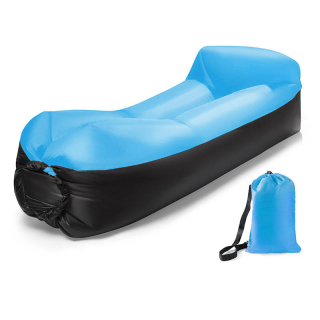 Nafukovací vak Lazy bag dvojvrstvový - modrý