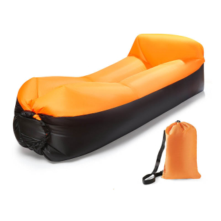 Nafukovací vak Lazy bag dvojvrstvový - oranžová