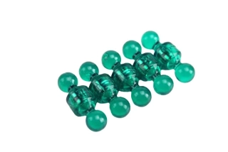 Magnetické figúrky neodymové magnety zelená, 10 ks, 11x17mm