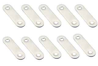10x Nerezová plochá spojka 56x16x1, 6mm