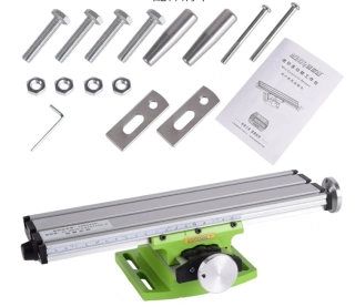 Krížový pracovný stôl 310x90mm zelený hliník