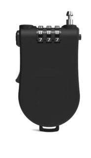 Navíjací numerický zámok čierny 100cm