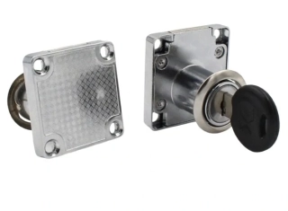 Zásuvkový zámok, zámok pre šuplík zinok 22mm univerzálny