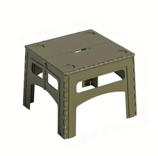 Kempingový skladací stolík - military zelená