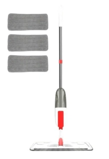 Mop s rozprašovačom 3x poťah, biely červený