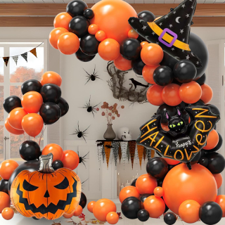 Párty balóniky, balóniková girlanda halloween klobúk 139ks