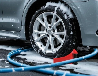 Vodítko pre hadicu pod kolesá 1ks