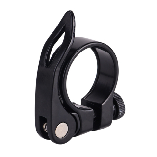 Objímka sedlovky s rýchloupinákom 31,8 mm čierna