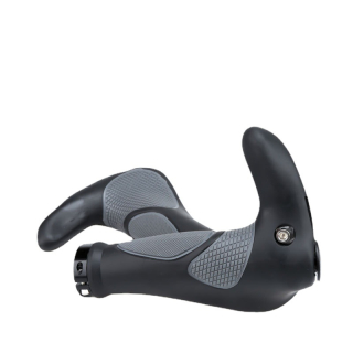 Ergonomické rohy na bicykel (1 pár, čierna farba)
