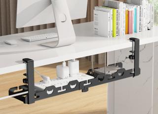 Organizér káblov pod stôl nastaviteľný 40-74 cm