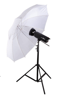 Štúdiový fotografický dáždnik 153cm biely