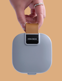 Mini úložný box – sivý ELEMENTRIX