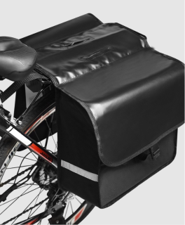 Dvojitá taška na bicykel na nosič - 28 L, vodeodolná