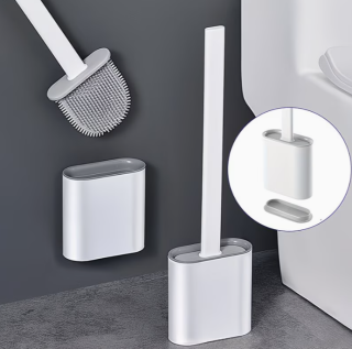 WC kefa silikónová šedá, stojan , úchyty