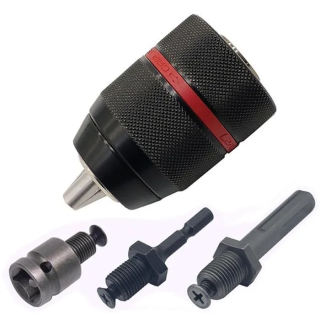 Bezkľúčové skľučovadlo, hlavička vŕtačky 13 mm 1/2" 20 UNF + sada adaptérov