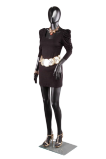 Abstraktných dámska figurína, manekýnka čierna F3B