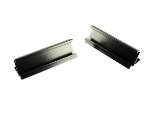 Hliníkový stojan na cenovky 50 × 15 mm, čierny ELEMENTRIX