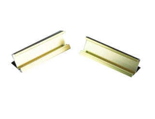 Hliníkový stojan na cenovky 50 × 15 mm, zlatý ELEMENTRIX