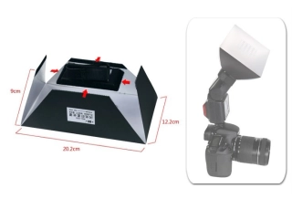 Difuzér pre systémový blesk 122 × 202 mm