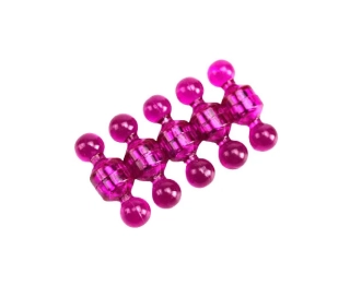 Magnetické figúrky s neodymovými magnetmi 11 × 17 mm, 10 ks, farba ružová