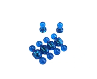 Magnetické figúrky s neodymovými magnetmi 11 × 17 mm, 10 ks, farba modrá