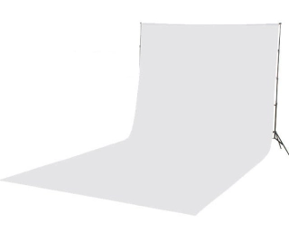 Fotografické textilné pozadie, zamat 3 × 6 m, farba biela ELEMENTRIX
