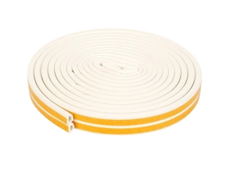 Samolepiace tesnenie do okien a dverí 9 × 7,5 mm x 6m – biele ELEMENTRIX