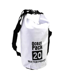 Ocean Pack, vodotesný vak 20L bílá