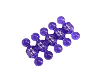 Magnetické figúrky s neodymovými magnetmi 11 × 17 mm, 10 ks, farba fialová