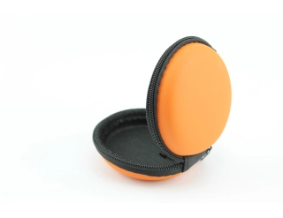 Puzdro ELEMENTRIX SL2 na slúchadlá a drobnosti, cca 80 × 35 mm, farba oranžová