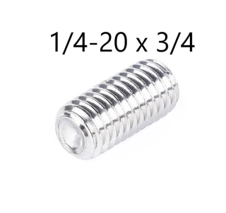 Nerezová bezhlavá skrutka 1/4″-20 × 3/4″, DIN 916