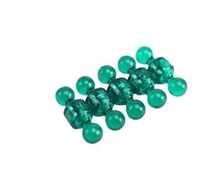 Magnetické figúrky s neodymovými magnetmi 11 × 17 mm, 10 ks, farba zelená