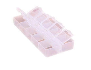 Organizér ORG4, 10 priehradiek, 132 × 60 × 20 mm