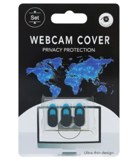 Posuvná krytka webkamery 18 mm, čierna, 3 ks ELEMENTRIX
