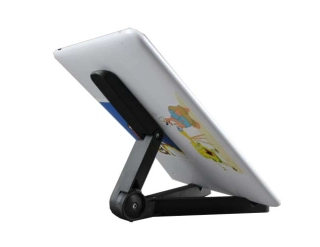 Čierny stolový stojan na tablet
