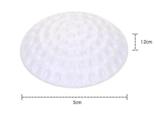 Samolepiaci tlmič nárazu kľučky 50 × 12 mm, biely ELEMENTRIX